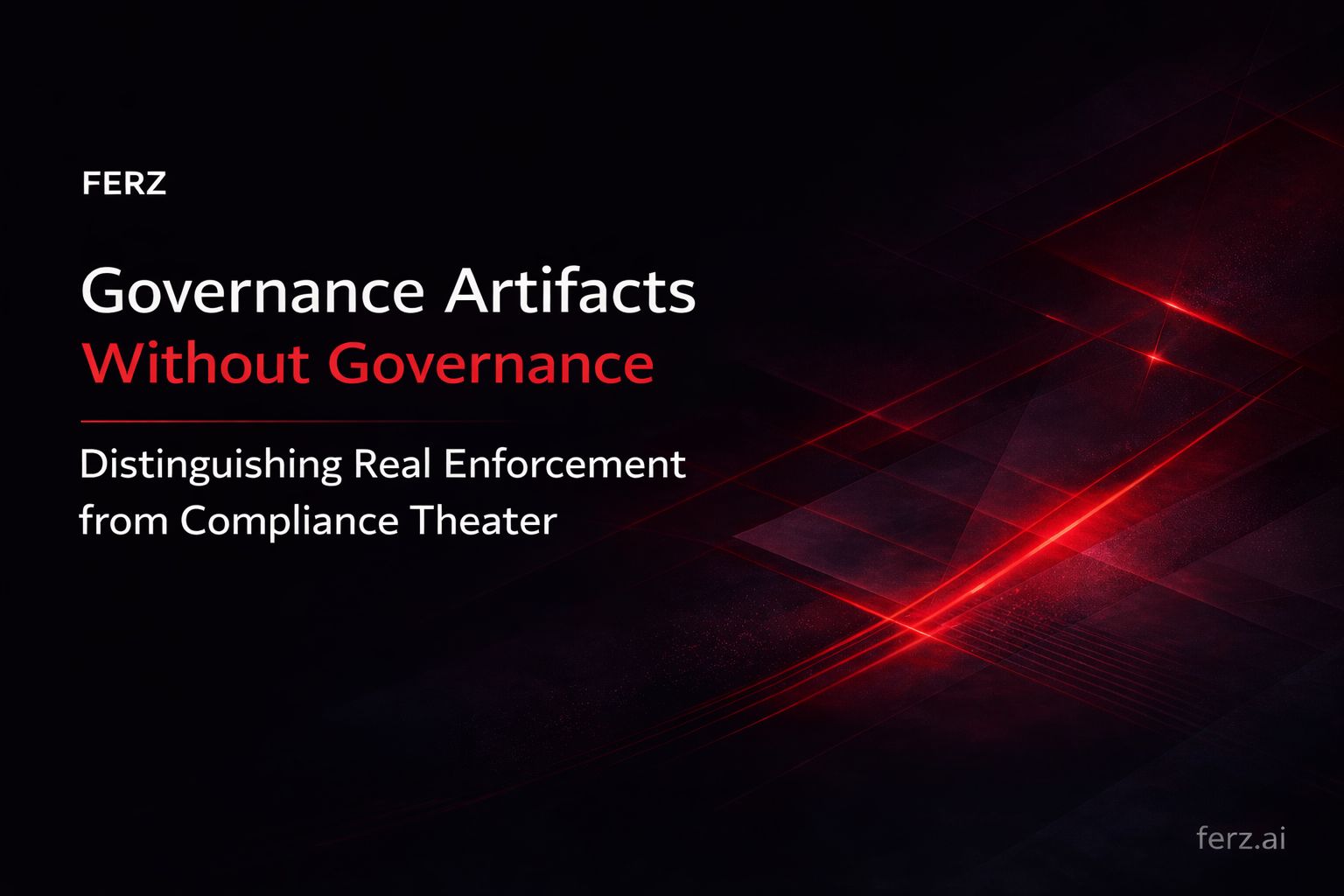 Governance Artifacts Without Governance