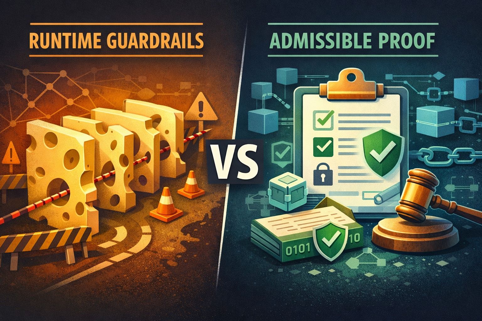 Guardrails vs. Proof: The Missing Axis in Multi-Layer Agent Safety