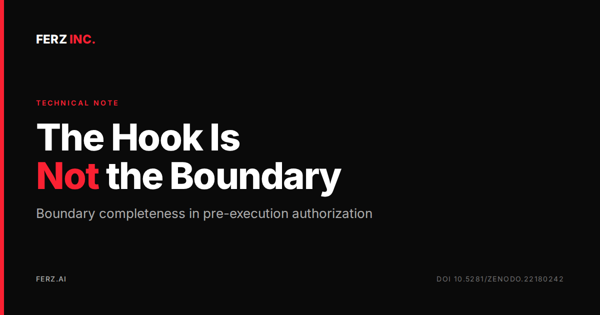 The Hook Is Not the Boundary