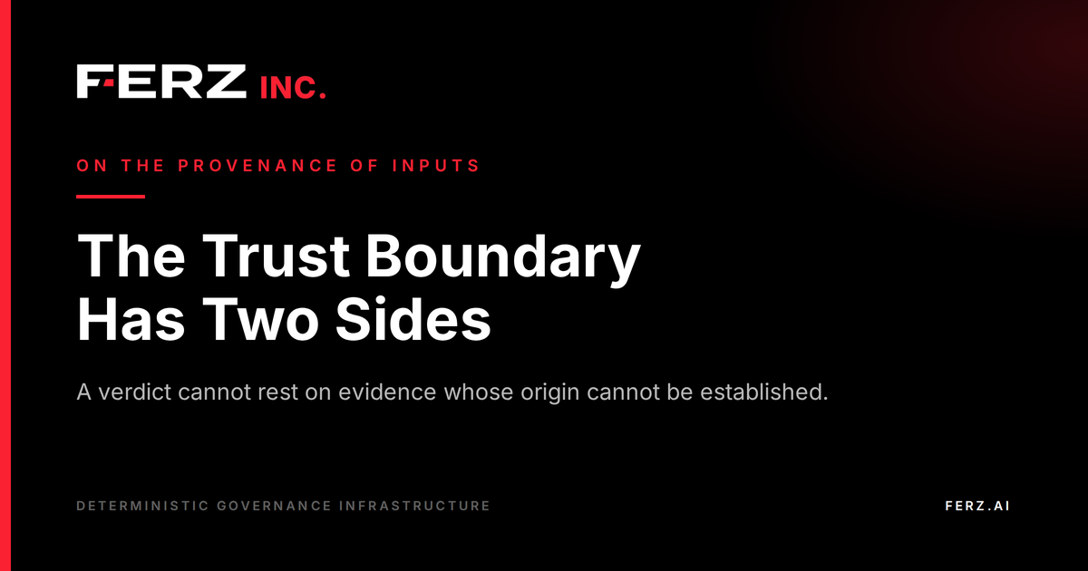 The Trust Boundary Has Two Sides